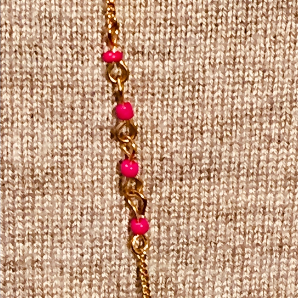 Long pink necklace - Picture 3 of 4